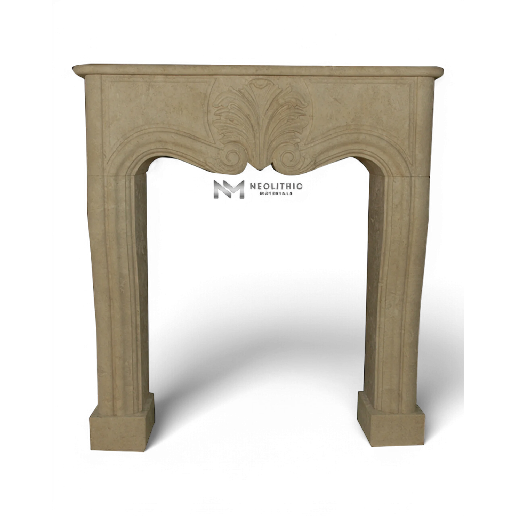 Limestone Fireplace Mantel